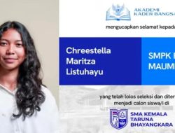 Siswi NTT Lolos SMA Taruna Bhayangkara, Chreestella Maritza Lewati 17.921 Peserta Jadi Satu-satunya dari Sikka