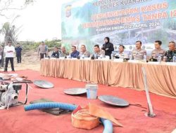 Polisi Bongkar 29 Kasus Tambang Emas Ilegal di Kuansing, 54 Tersangka Ditahan