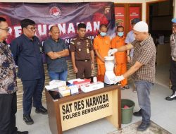 Lawan Peredaran Gelap Narkoba, Satresnarkoba Polres Bengkayang Blender 10 Gram Sabu