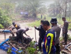 Rusak! Polisi Pukuli Mesin PETI Milik Yosef di Lahan Milik Arul Tayan Hulu