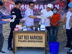 Polres Bengkayang Musnahkan Sabu 6,93 Gram, Polisi Tegaskan Komitmen Perangi Narkoba