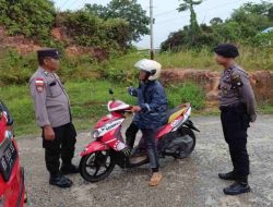 Polsek Entikong Intensifkan Patroli Presisi di Kawasan Perbatasan Indonesia-Malaysia