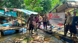 Polsek Meliau Sisir Lokasi PETI di Sanggau, Temukan Belasan Mesin Dompeng di Tiga Desa