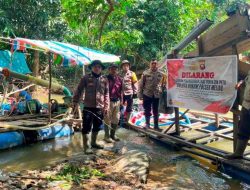 Polsek Meliau Sisir Lokasi PETI di Sanggau, Temukan Belasan Mesin Dompeng di Tiga Desa