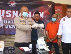 Polres Bengkayang Musnahkan 27,45 Gram Sabu, Barang Bukti Diuji Sebelum Dihancurkan