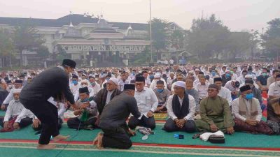 Kubu Raya Dilanda Karhutla dan Kekeringan, Bupati Sujiwo Gelar Salat Istisqa Minta Hujan