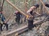Karhutla Muncul di Bukit Semau Sanggau, Tim Gabungan Berjibaku di Tengah Medan Terjal dan Minim Air