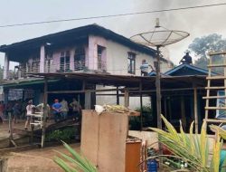 Rumah Gudang Sembako dan Petasan Terbakar di Sintang, Api Diduga Dipicu Korsleting