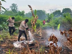 Bara Masih Bersembunyi di Lahan Gambut Limbung, Polisi Gunakan X-Fire Cegah Karhutla Kembali