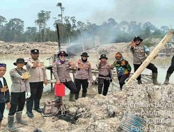 Polisi Cek Dugaan PETI Pakai Excavator di Kapuas Hulu, Alat Berat Tak Ditemukan Penambang Kabur